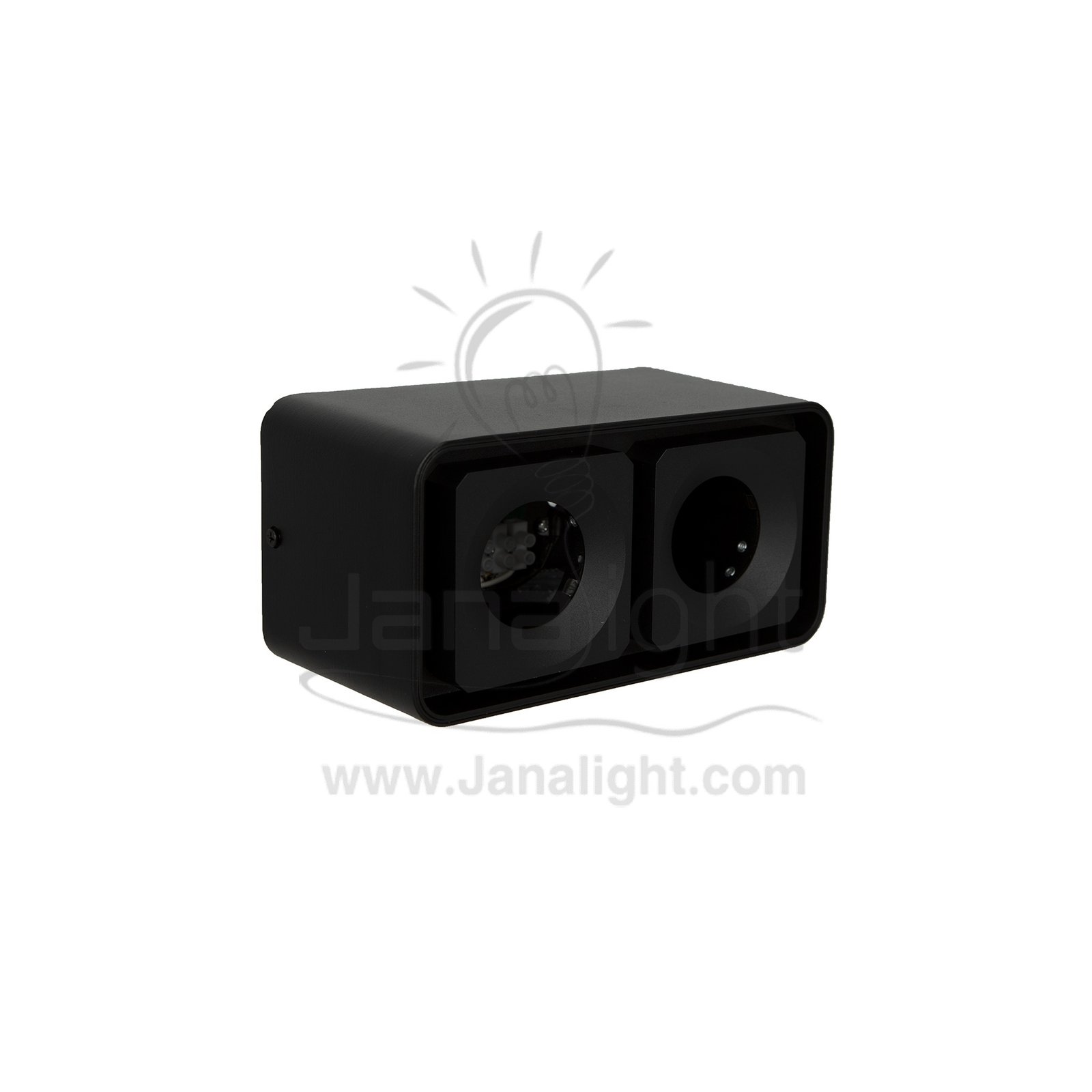 فريم سبوت سلندر مربع مجوز اسود حلق اسود فارغ Jp L200 Cylinder Downlight Frame Square Double Black-Black